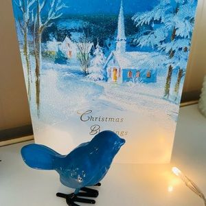 Small Metal Blue Bird